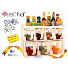 Master Chef 7 Jar Spice Rack Cooking Joie